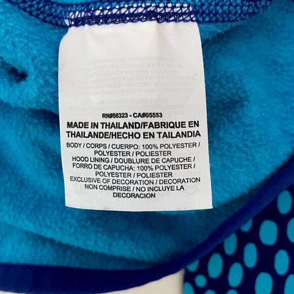 Nike Women's Blue Circle Print Hoodie Therma Fit Long Sleeves size XS - Picture 6 of 6